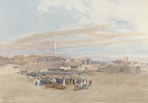 La place du marché, Tanga, Égypte, 1874